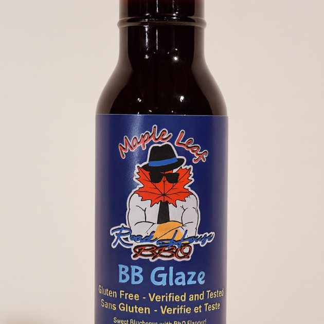 Maple Leaf Roadhouse BB Blueberry BBQ Glaze bottle gluten free